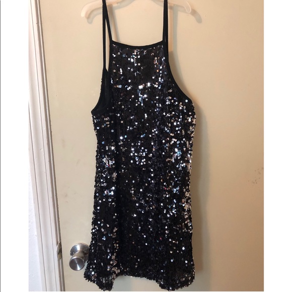 Forever 21 little black Sequin dress - Picture 1 of 4